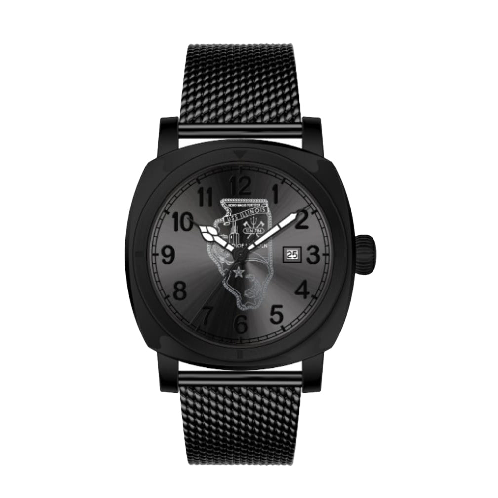 USS Illinois (SSN-786) Custom MidWatch Silver – Tenacity Watches