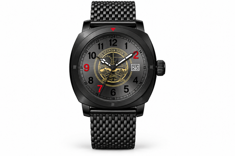 USS Georgia Gold commemorative watch, front view