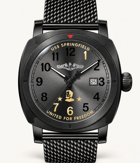 USS Springfield commemorative watch – Silver variant